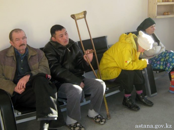 Homeless persons in Astana, KZ